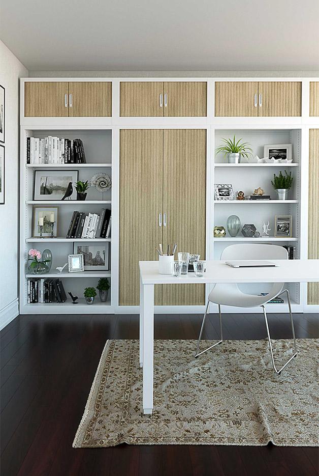 Armoire en métal à rideaux ou portes battante mélaminé, gamme Molina haute - France Bureau